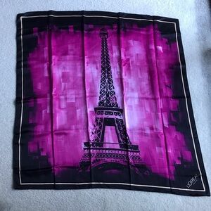 NWOT Chic Black & Pink Square Scarf in Original Packaging